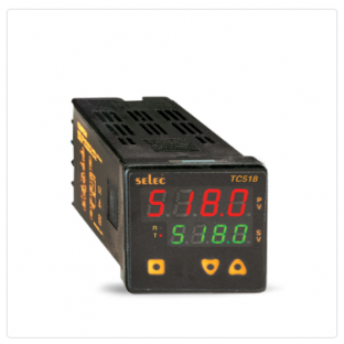 Dual Display, Single Set Point Temperature Controller, Size : 48 x 48mm [TC518]